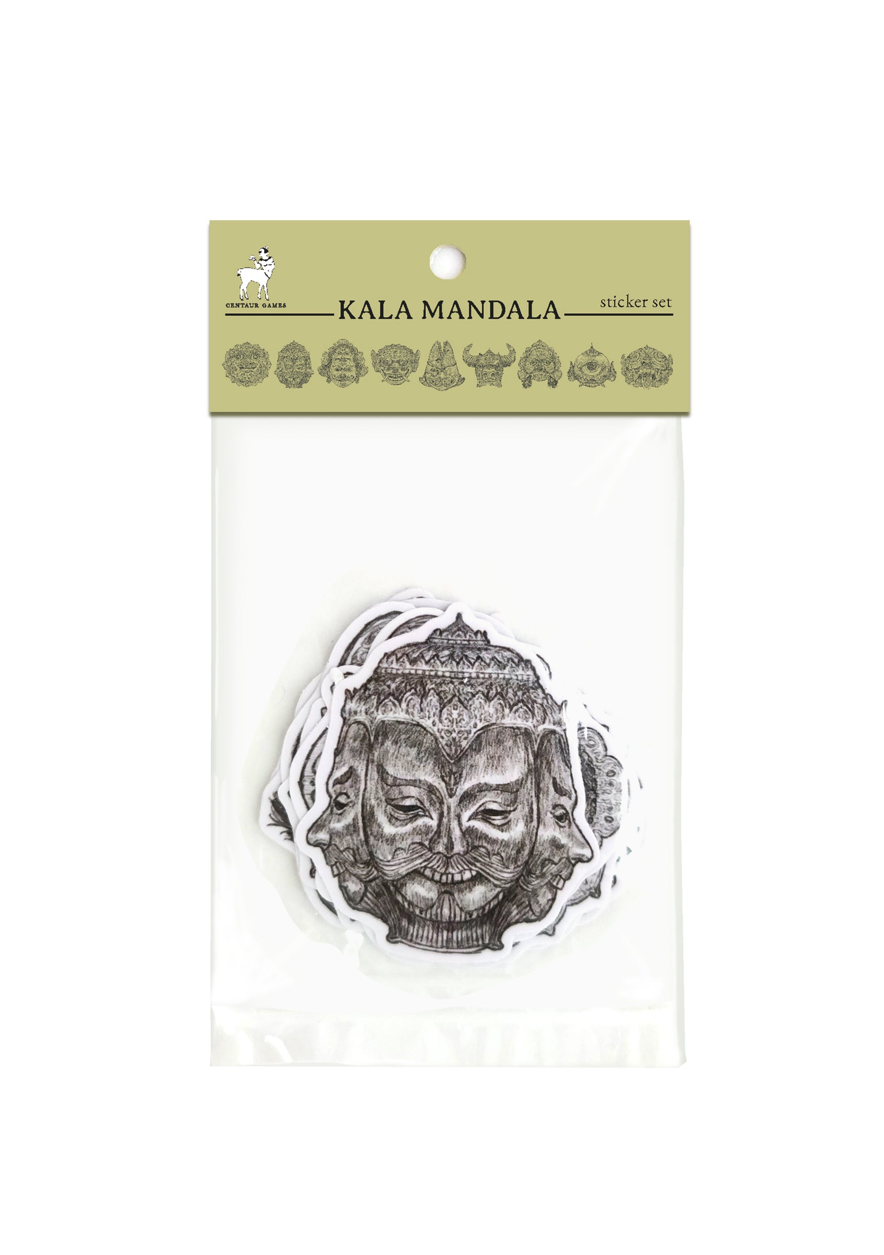 9 Masks Sticker Set – Centaur Games